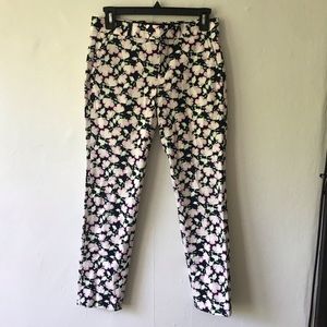 Floral Pattern Banana Republic Trousers